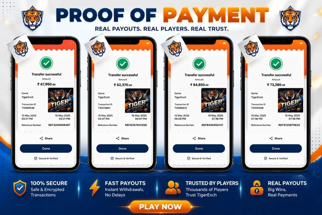 Proof of Payments & Withdrawal Transparency tigerexchapp.com